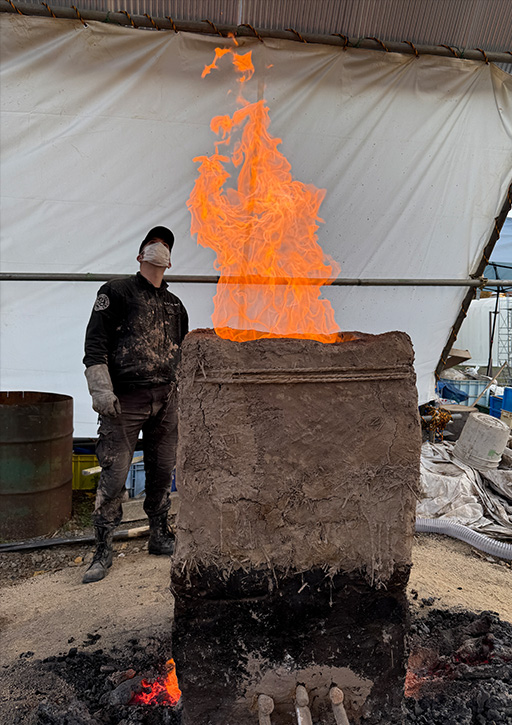 【開催報告】古代製鉄復元実験を行いました（11/29,11/30・12/6,12/7）