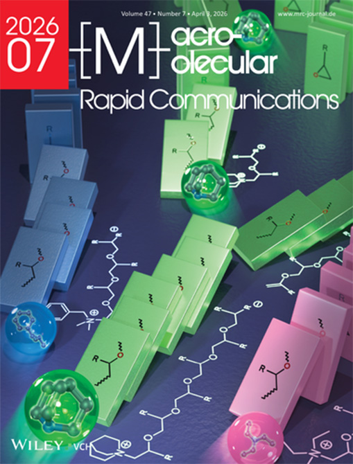 本学教員および大学院生らによる学術論文がWILEY発行「Macromolecular Rapid Communications」誌のFront Coverに選出